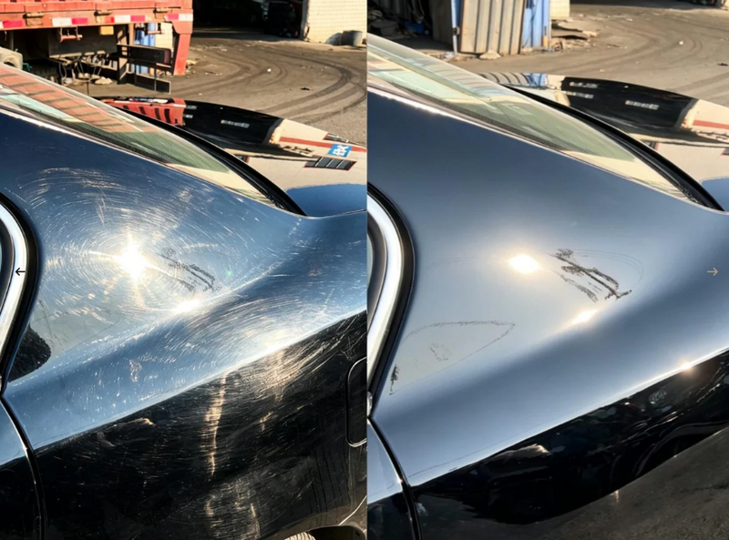Swirl Marks — before and after